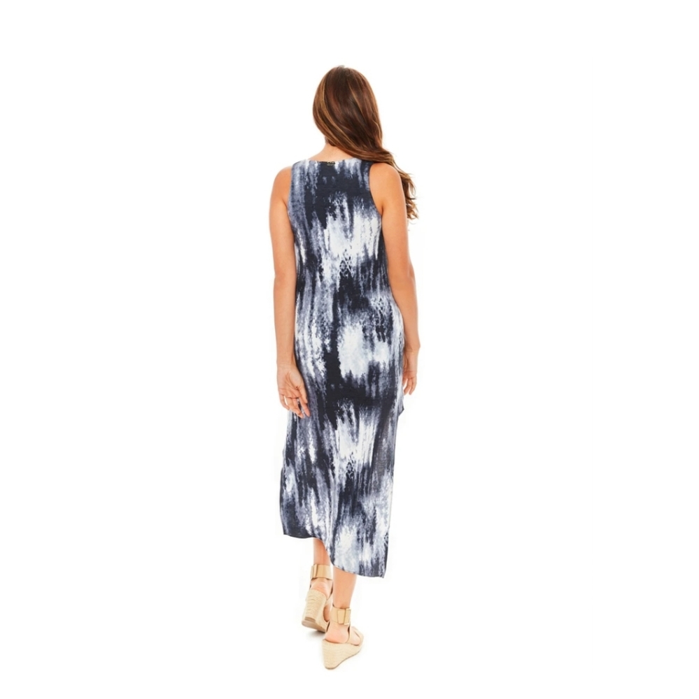 Bomba dress hi-low grey tie die - Picture 2 of 4